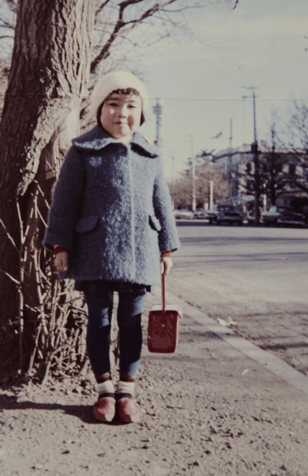 当時、新しく横浜にできたマリンタワーを見に行った5歳のころ