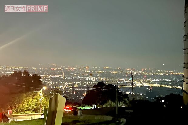 台湾への出稼ぎで“宿泊先兼仕事場”から見えた夜景（A子さん提供）