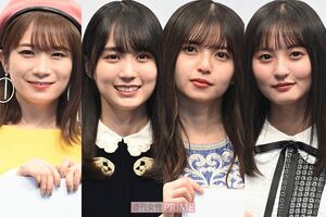 乃木坂46のメンバー（左から）秋元真夏、賀喜遥香、齋藤飛鳥、遠藤さくら