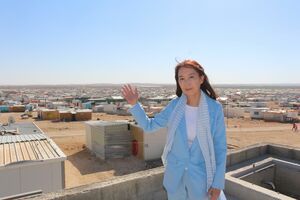 ヨルダンのザータリキャンプに住むシリア難民約8万人のうち4万人あまりは18歳未満の子ども。14校あるものの、学齢期の子ども約2万7000人の2割は学校に通えていない