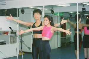 エアロビクスのインストラクター時代。このときの経験がのちに体幹メソッドのベースとなった