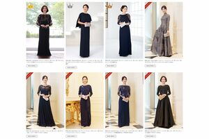 結婚式で新郎新婦の母親が着用するマザードレス（公式サイトより）