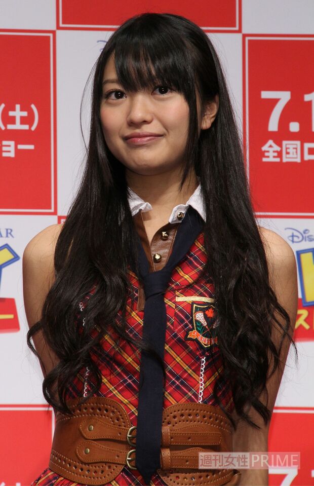 初のフロントメンバーに選ばれたころの北原里英（2010年5月）