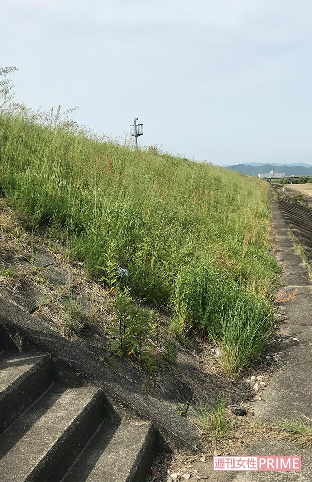 犯行を捉えていた監視カメラ　（筆者撮影）