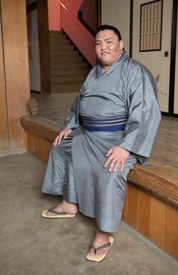 2017年、週刊女性のインタビューに応じる御嶽海