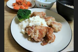 タルタルソースでから揚げのチキン南蛮風