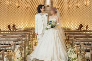 結婚式を挙げたことをインスタグラムで報告する粗品の元妻・Aさん