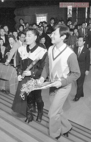 『春なのに』をお気に召していた陛下。コンサート後には、柏原と懇談も（本人提供写真）