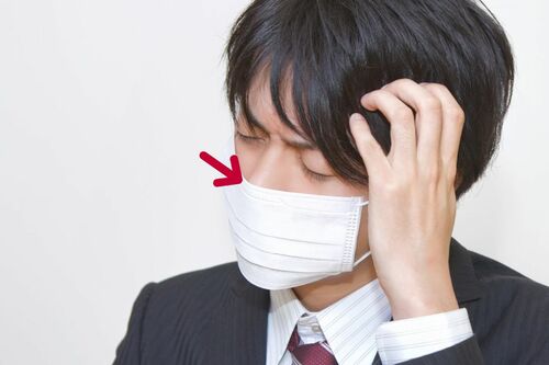 【Q7】マスクの鼻に当たる部分にある