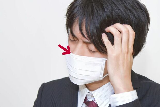 【Q7】マスクの鼻に当たる部分にある