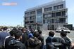 広末涼子の留置先、浜松西署には報道陣が詰めかけた(2025年4月9日撮影)