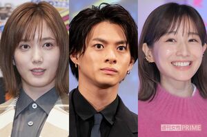 （左から）本田翼、平野紫耀、田中みな実