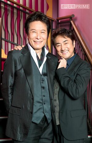 鹿賀丈史、市村正親　撮影／佐藤靖彦