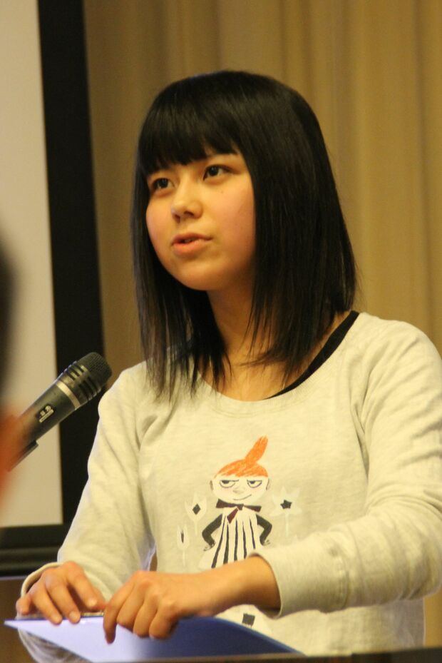 大川小の校舎を残したいと訴えていた佐藤さん（’14年当時、仙台市内）