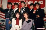 1988年第39回NHK紅白歌合戦出場発表時の、光GENJIと中山美穂さんと工藤静香