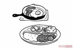 洗いものを少なくして負担を減らす! イラスト/陶山みづほ