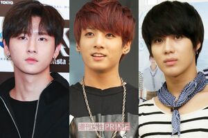 （左から）I.M、ジョングク、テミン