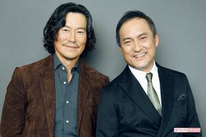 豊川悦司と渡辺謙　撮影／渡邊智裕