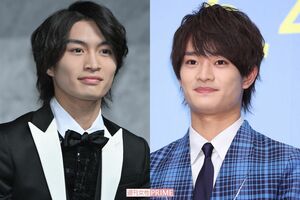 まだ19歳の美 少年・那須雄登（左）と浮所飛貴（右）