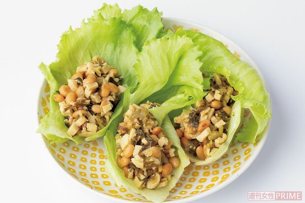 高菜納豆豆腐そぼろ　撮影／矢島泰輔