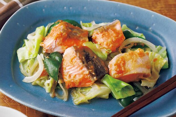 鮭のチャンチャン蒸し