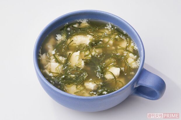 メカブ豆腐スープ