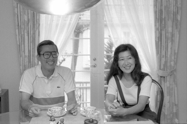 1988年、逸見さんと晴恵さん