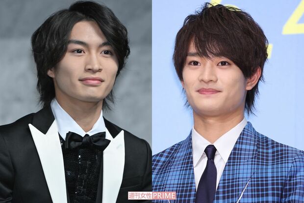 まだ19歳の美 少年・那須雄登（左）と浮所飛貴（右）