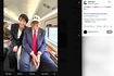 大統領専用ヘリ『マリーン・ワン』機内で撮影された高市早苗首相とトランプ大統領のツーショット(高市首相のXより)
