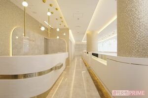 銀座にふさわしいゴージャスな院内