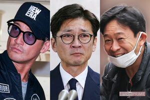 左から松岡昌宏、国分太一（共同通信社）、城島茂