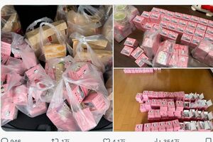 Xで拡散されたマクドナルドのハッピーセットの買い占めの様子（Xより）