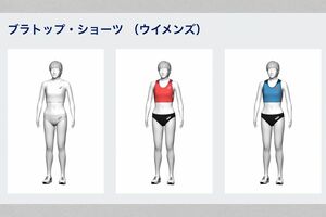 セパレート型ユニフォームの例