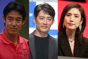 (左から山下真司、反町隆史、天海祐希)