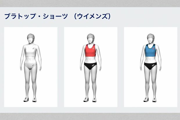 セパレート型ユニフォームの例