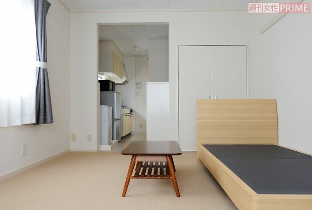 『クロスハウス』の家具・家電付きアパートメントの内装例