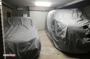 大阪府東住吉区のマンションでは、今もＡ元被告の車が住民用の駐輪場を占拠している