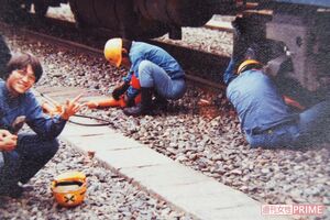 国鉄に就職し、車両修繕の仕事をしていた20代のころ