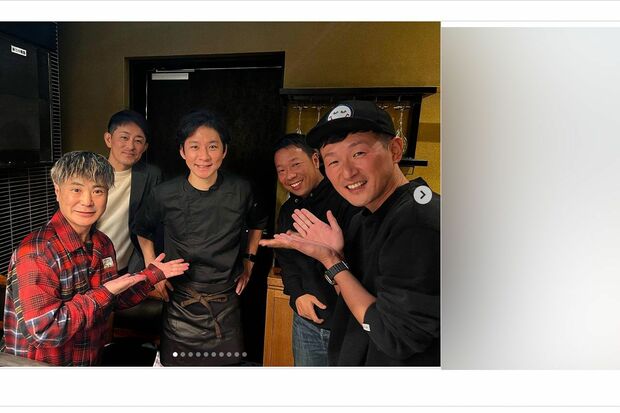 有名飲食店を訪れた芸能人たちと、“バイト”として偶然居合わせたというアンジャッシュ渡部建