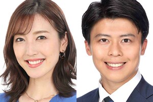 フジテレビの退社を発表した小澤陽子アナウンサーと勝野健アナウンサー(公式サイトより)