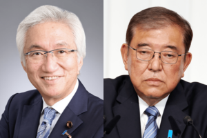 自民党の西田昌司参議院議員と石破首相