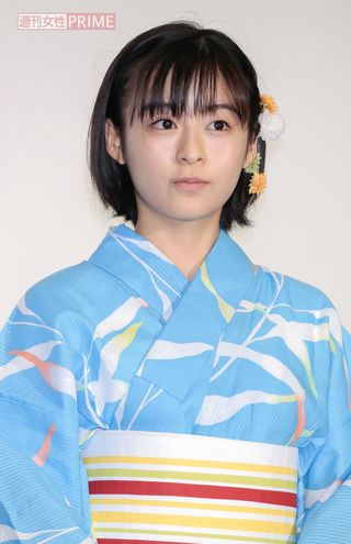 森七菜（2019年7月、映画『天気の子』舞台挨拶）