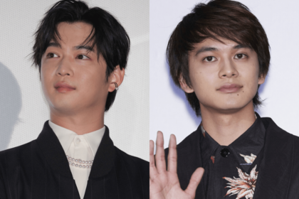 左から『星降る夜に』で一星の同僚・佐藤春を演じている千葉雄大(33)、遺品整理士・柊一星を演じている北村匠海(25)