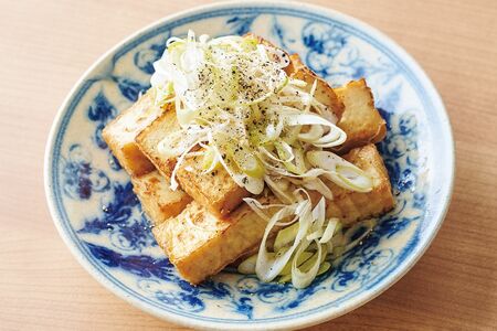厚揚げのねぎ塩炒め／117円
