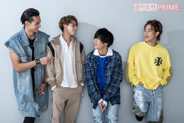 左から、龍、神谷健太、川村壱馬、岩谷翔吾　撮影／廣瀬靖士（'18年撮影）