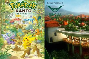 『ポケパークカントー』(左）と『ジャングリア沖縄』（公式サイトより）