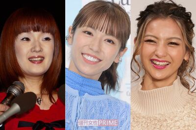 左から千秋、若槻千夏、ゆきぽよ