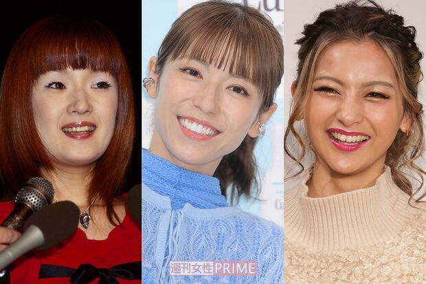 左から千秋、若槻千夏、ゆきぽよ