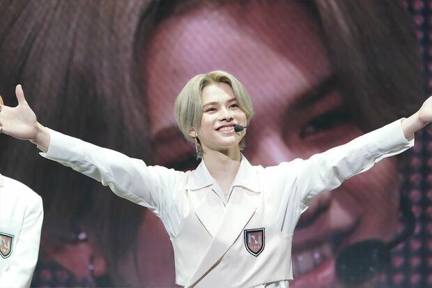 ガヤ芸人とも称される明るさと、ベテラン級のファンサービスが光っていた松田迅。14日夜の最終公演では大粒の美しい涙を見せながら感謝のコメント （C）LAPONE ENTERTAINMENT