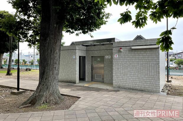 投棄現場から徒歩2~3分にある公園のトイレ。ここで用を足すことはできなかったのだろうか……